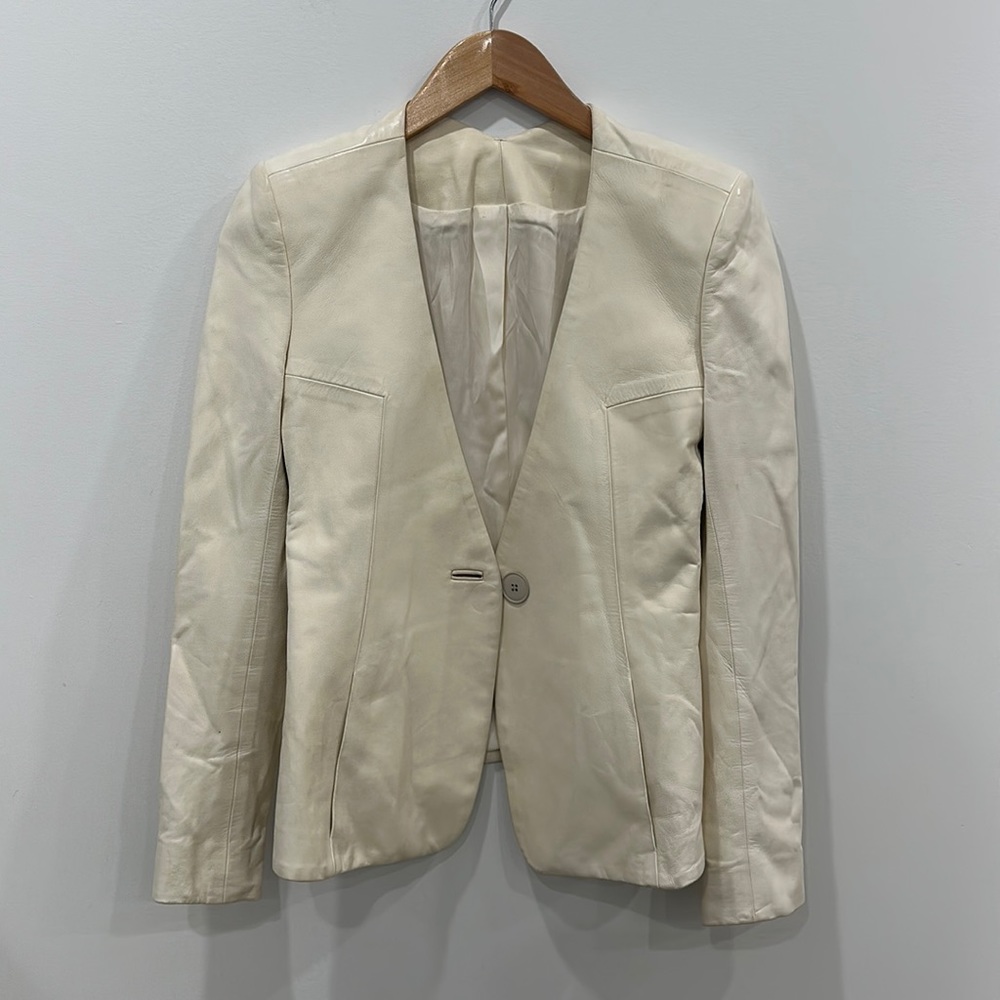 Leather Theyskens Theory Blazer